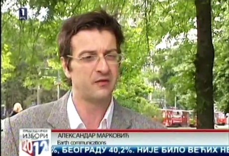 Statement for OKO, influential TV journal aired on RTS 1, the national public broadcaster:  Serbian Presidential Elections, 2012.